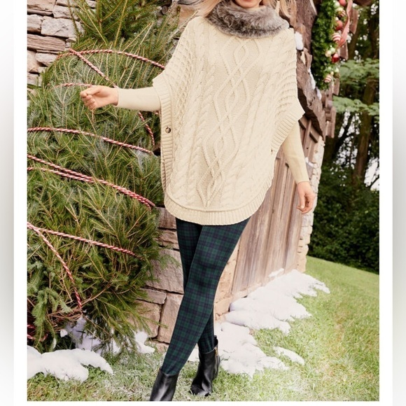 NWT Talbots Soho Tartan Plaid Ankle Leggings Size 2 - Picture 1 of 13